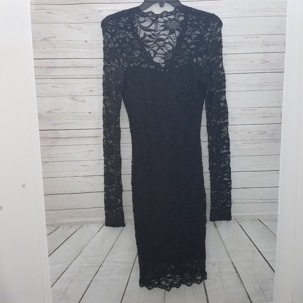 Black Lace Dress - Picture 2 of 6